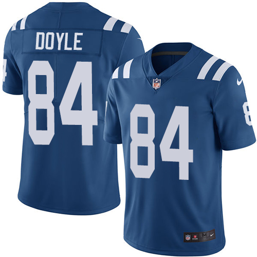 Nike Colts #84 Jack Doyle Royal Blue Team Color Men's Stitched NFL Vapor Untouchable Limited Jersey - Click Image to Close